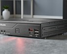 The Shuttle XPC Slim DH810 mini PC has the industrial IT crowd in its crosshairs. (Image source: Shuttle, edited)