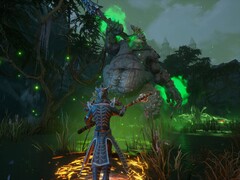 An image showing a boss fight in Dungeons of Sundaria.