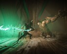 An image showing a battle against an enemy in Thymesia.