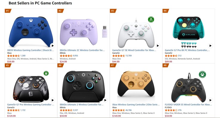 Amazon best sellers gaming controllers.