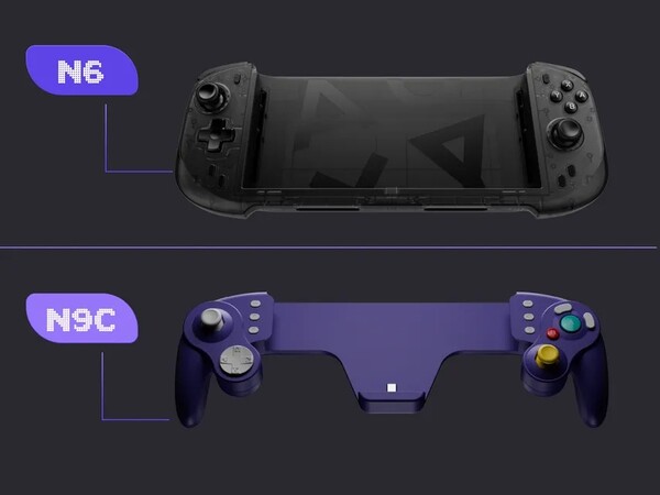 The Abxylute N6 and N9C connect to the Switch 2 via USB-C.
