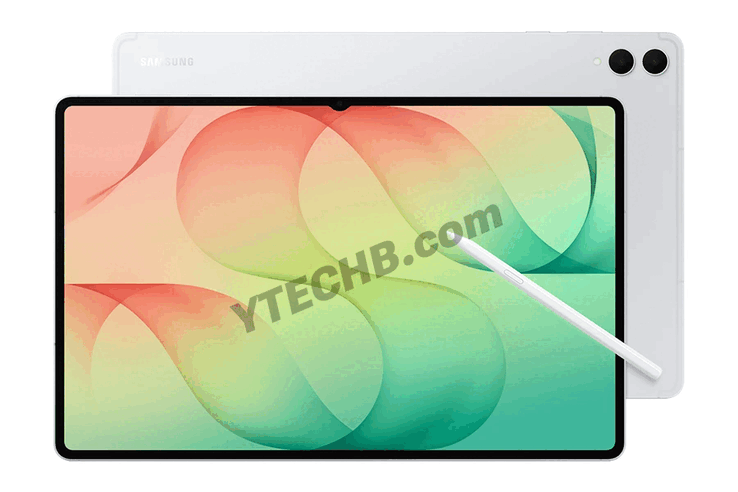 Leaked image of the Galaxy Tab S12 Ultra in silver