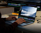 The Book Pro 14 has a slim and lightweight design. Pictured: a promo picture showing the laptop handling productivity workload.