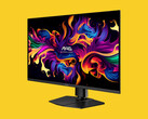The MSI MAG 321UP X24 4K gaming monitor boasts a 5-layer tandem OLED panel and 240 Hz refresh rate. (Image source: MSI, edited)