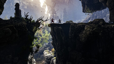 An image from the game GreedFall showing a fight between two characters. (Image source: Steam)