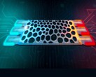 An artistic rendering showing a thermal analog computing device