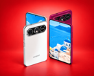 Coolpad Cool X Wide smartphone shown from the front and rear in white and red finishes.