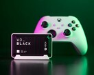 The WD Black D30 SSD in front of an Xbox controller.