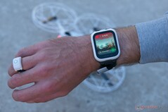 The watch displays the live feed, and a form of gesture control is also supported