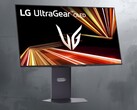 LG 32GX850A UltraGear 4K OLED gaming monitor front side at angle (Image source: LG)