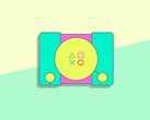 An artistic depiction of the original Sony PlayStation.