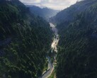 A screenshot of Plopidr_'s project unveiled on Reddit, showing a river and a forest. (Image source: Plopidr_'s - Reddit)