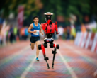The "Lighting" robot completed the half-marathon 7 minutes faster than Jacob Kiplimo.