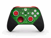 Xbox Elite Wireless Controller Series 2 Core in Green and Red.