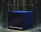 Steam Machine shown on Half-Life: Alyx background