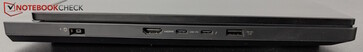 Legion Pro 5i Gen 10 ports on the left side.