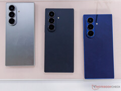 The Galaxy Z Fold7 in its main launch colours.