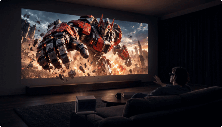 Pre-order buyers get a stand or ceiling mount, two pairs of 3D glasses and a $500 screen coupon.