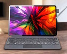 The 12.6" Mouse Computer M2 2-in-1 OLED tablet PC can be used as a tablet or laptop.