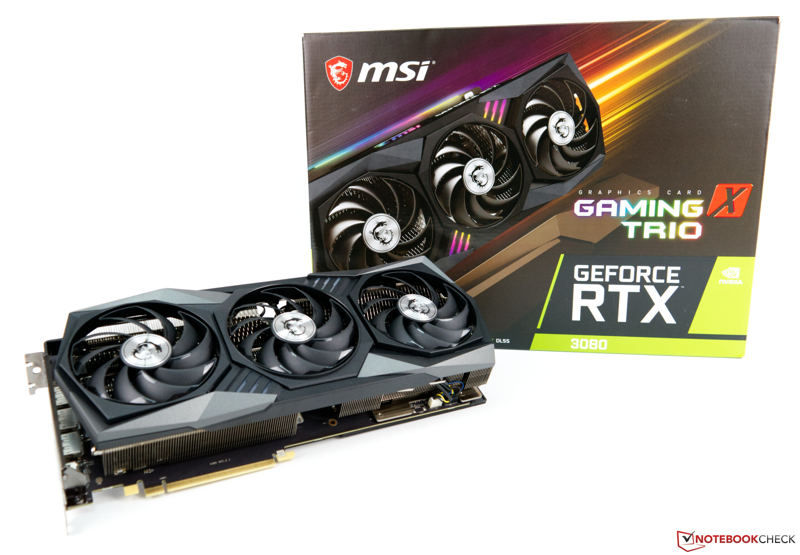 MSI GeForce RTX 3080 Gaming X Trio 10G desktop graphics card in ...