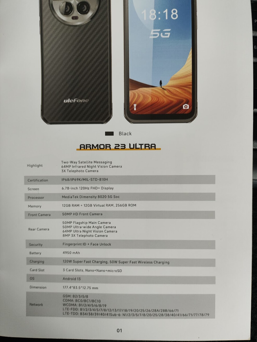 Flagship Ulefone Armor 23 Ultra with Satellite Texting First Sales at  $359.99 Start January 8th 