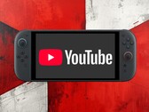 YouTube app on the Switch 2 is shown (Image source: Google YouTube, Nintendo of America with edits)