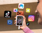 Insta360 stresses that the Snap is compatible but not affiliated with the apps shown here.