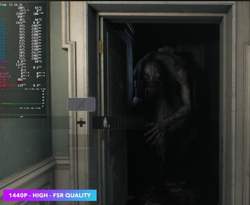 Resident Evil: Requiem running at 1440p with FSR Quality on the Steam Machine