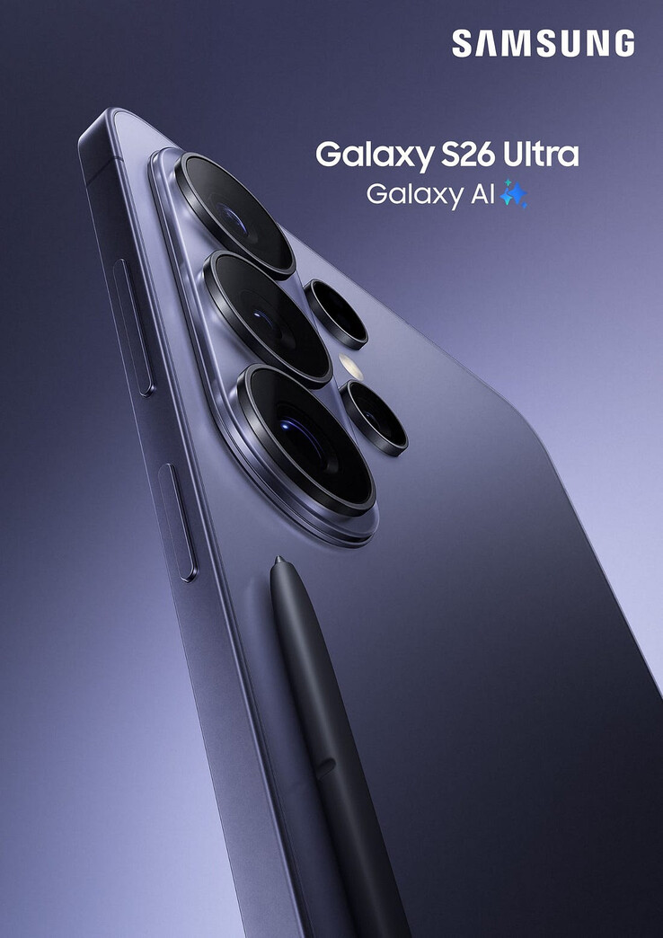 A first official promotional poster from Samsung for the Galaxy S26 Ultra.