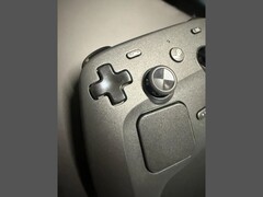 A close-up image of Valve's new Steam Controller