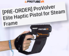 ProVolver Elite Haptic Pistol controller for Steam Frame. (Image source: ProTubeVR)