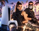 GTA 6 characters alongside a PS5 and DualSense controller.