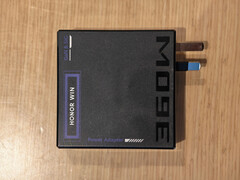 The charger will come with two converters. Pictured: a side view of the adapter.