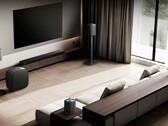 LG pairs its new soundbar with wireless speakers for a more immersive surround sound (Image source: LG)