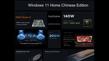 Main highlights of the gaming laptop (Image source: Lenovo)