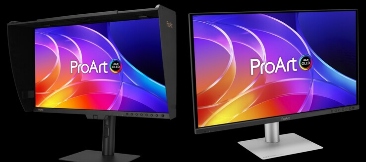 The new ProArt 32-inch (left) and the ProArt 29 inch (right).
