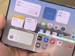 An iPhone Duo showing a cracked display.