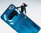 The pictured Nothing Phone (3a) Pro was offered in blue, white and black
