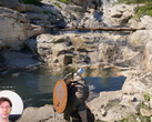 A screengrab of the Red Dead Redemption 2 artist reacting to Crimson Desert's water