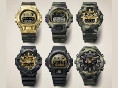 Casio bold-camo watches.