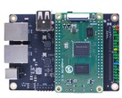 CM1: New developer board, here with an interface board. (Image source: ArmSoM)