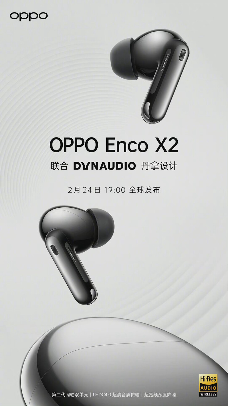 Flagship TWS headphones OPPO Enco X2 will hit the market in two colors