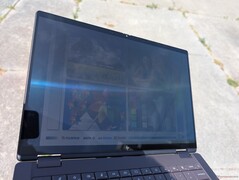 Outdoors under sunlight