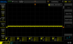 0% brightness - PWM around 230 Hz