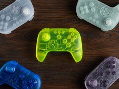 The 8BitDo 64 Bluetooth Controller Prototype Limited Edition colors have translucent shells.