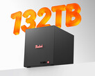 The four-bay ME Pro 370 starts at around $634 in China. Pictured: a promo picture of the NAS highlighting the 132TB storage support.