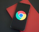 Smartphone showing the Google Chrome logo, illustrating GLM-5.3 and a Chrome exploit