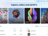 OpenSea NFT marketplace website homepage (Source: Own)