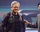 Jensen Huang in his Tom Ford leather jacket in Taipei