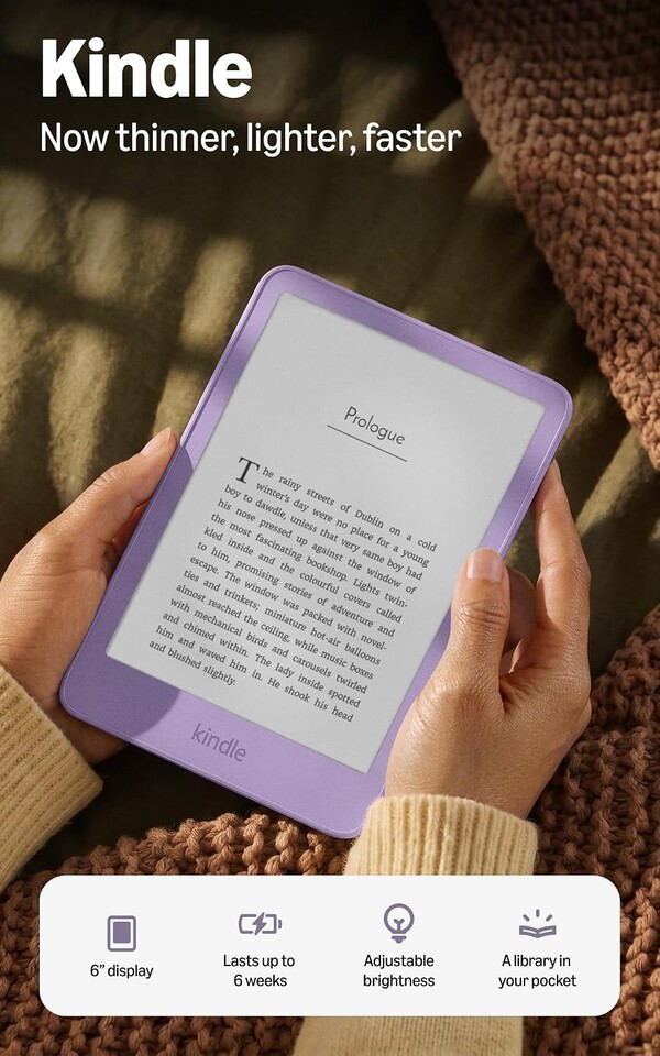 The new Kindle e-readers have a flush display.